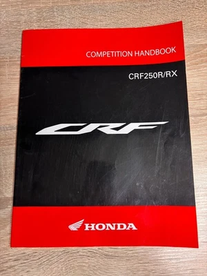 HONDA CRF250R/RX 2020 62K95X10 00X62-K95-X100 Handbuch Competition Handbook OEM - Bild 1 von 4
