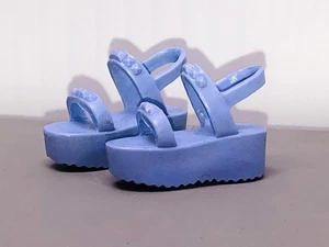 GENUINE Mattel Barbie Doll Shoes Lavender Lilac Light Purple Loafers Flat Feet - Picture 1 of 6