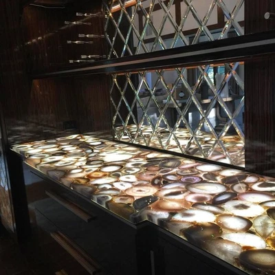 Modern Agate Counterop | Agate Vanity Countertop | Interior Home Decor - Image 1 of 4