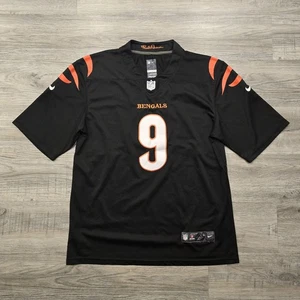 Nike On-Field Jersey Mens XL Black Cincinnati Bengals #9 Joe Burrow Stitched NFL - Picture 1 of 14