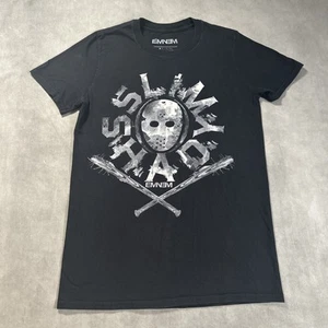 2015 Eminem T-Shirt Rap Tee Slim Shady Hockey Maske Spike Schläger unendlich Größe SMALL - Bild 1 von 4