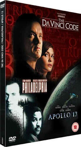 Apollo 13PhiladelphiwbraThe Da Vinci Code (2007) Tom Hanks Howard DVD Region 2 - Image 1 of 1