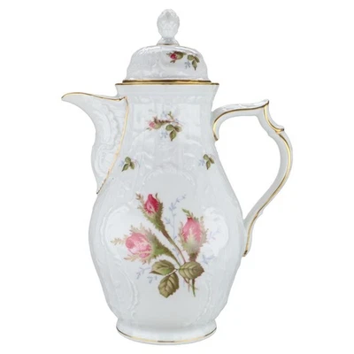 Cafetera Rosenthal Sanssouci blanca rosa musgo Foto 1 de 2