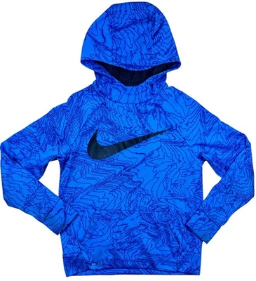 Nike Dri-Fit Juvenil Grande Azul Sudadera con Capucha Topo Mapa Estampado Pullover Sudadera Foto 1 de 4