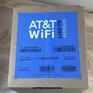 AT&T Smart Wi-Fi Extender Air 4971 (WFEXT4971-41) - New in box - Picture 1 of 8