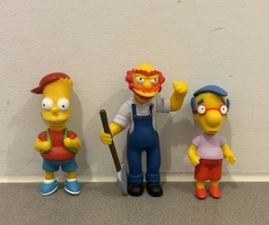 THE SIMPSON Mini FIGURES 2005 x3 - Free Aus Post! Bart Milhouse Grounds Keeper - Picture 1 of 6