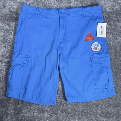 Pantalones Cortos Parish Nation Para Hombre 38 Parches de Carga Azul Elastizados Aire Libre Senderismo Camping Foto 1 de 4