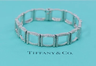 Brazalete de diamantes de platino Tiffany & Co Foto 1 de 3