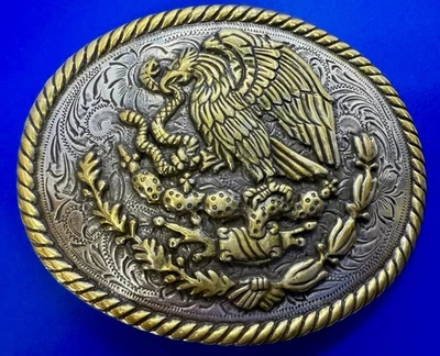 Мексиканский герб орел патриотический памятный ремень пряжка от Enmon - Изображение 1 из 4