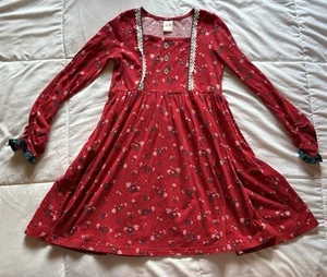 Wildflower Boutique Red Floral Festive Francis Dress - Picture 1 of 9