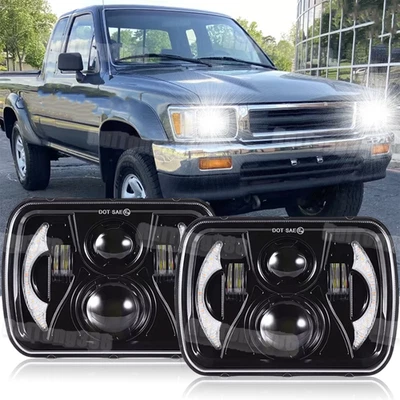 Faro LED de 5x7 pulgadas haz alto/bajo apto para camioneta Toyota 1982-1995 4Runner Foto 1 de 4