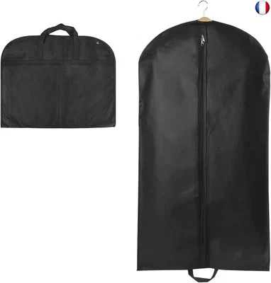 MARQUE PUMUKY Housse Vetement 60 X 120cm, Sac à Vêtements Long, Costume Avec Poignée de Tr