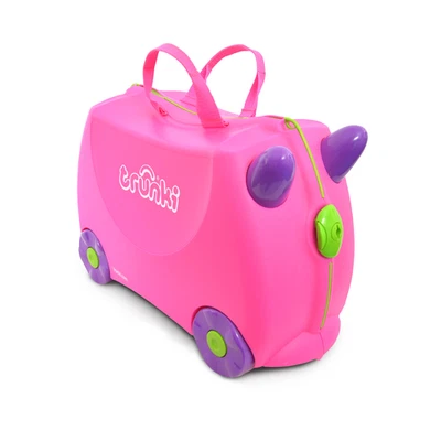 Trunki Kinderkoffer Trixie Pink – Ride-On Koffer für Mädchen - Wie neu - Bild 1 von 4
