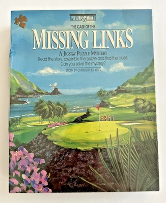 Antigo BePuzzled The Case Of The Missing Links: A Jigsaw Puzzle tema de golfe mistério - Imagem 1 de 4