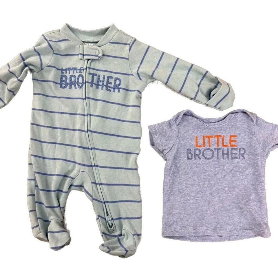 Camiseta y dormir "Little Brother" para bebé recién nacido Foto 1 de 4