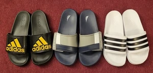 Lot Of Slide On Shoes Adidas And Nautica Men's Size 7 - Picture 1 of 16