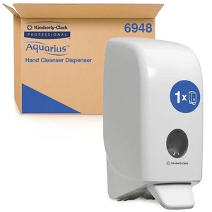 Aquarius Hand Cleanser Dispenser 6948-1 White Wall Mounted 1Litre - New Box O/D - Picture 1 of 7