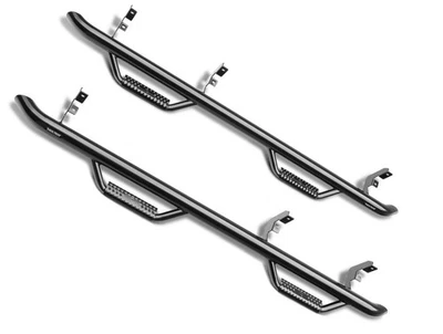 N-Fab Cab Length Gloss Black Nerf Steps Fit 14-19 Silverado/Siera 1500 Clsc Crew Foto 1 de 4