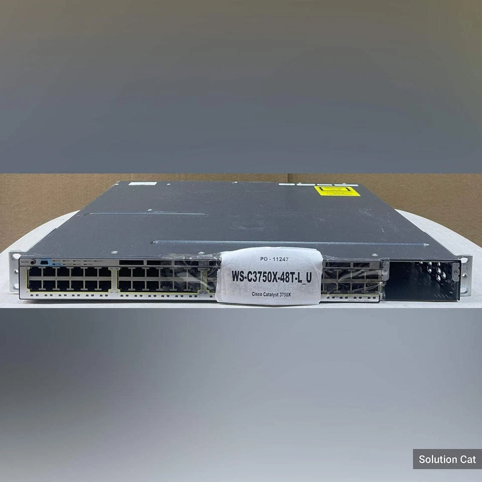 WS-C3750X-48T-L Cisco Catalyst 3750 X Series 48 Port Network Switch - Image 1 of 1