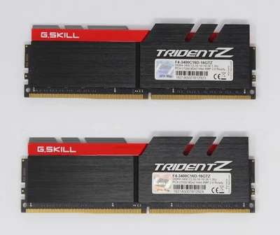 G.Skill Trident Z 16 GB (2x8GB) F4-3400C16D-16GTZ DDR4-3400 RAM (#17160) - Bild 1 von 2