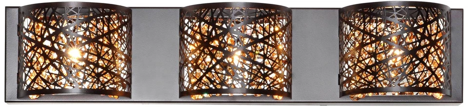 Luz de baño LED ET2 Inca 24" de ancho bronce Foto 1 de 1