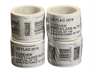 Estampillas Forever - 4 bobinas USPS 2019 total 400 - nuevas - Imagen 1 de 1