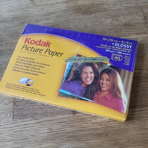 Kodak Glossy Picture Paper 40 SHEETS - Photo Size 10x15cm 4x6in 190gsm - Afbeelding 1 van 1