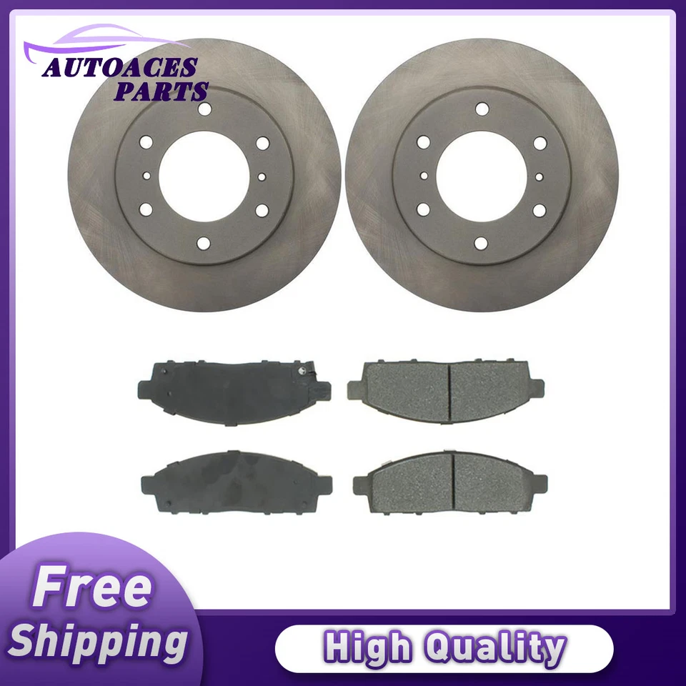 For 2013 2014 2015 2016 2017 2018 Mitsubishi L200 Front Brake Rotors and Pads - Image 1 of 2