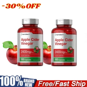 Apfelessig Kapseln - 2500mg mit The Mother ACV Vegan Keto Pillen Neu - Bild 1 von 12