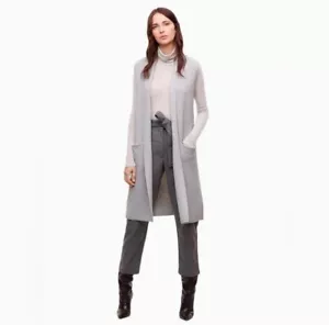 Aritzia Wilfred Olivie 100% Merinowolle ärmellose Strickjacke in Taubengrau Medium - Bild 1 von 9