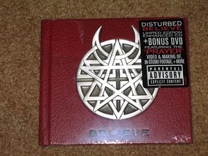 DISTURBED - Believe - LIMITED EDITION CD + BONUS DVD! SEALED! w/ Metal Emblem - Picture 1 of 3