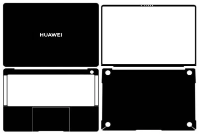 Sticker Skin Cover for Huawei Matebook X Pro VGHH-16 14.2" 2024 Laptop Carbon - Image 1 of 4