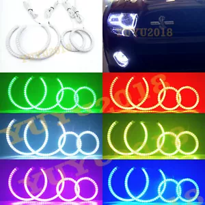 Anillo de halo RGB para Ford Mustang Shelby GT500 10-14 HID faro LED ojo de ángel - Imagen 1 de 17
