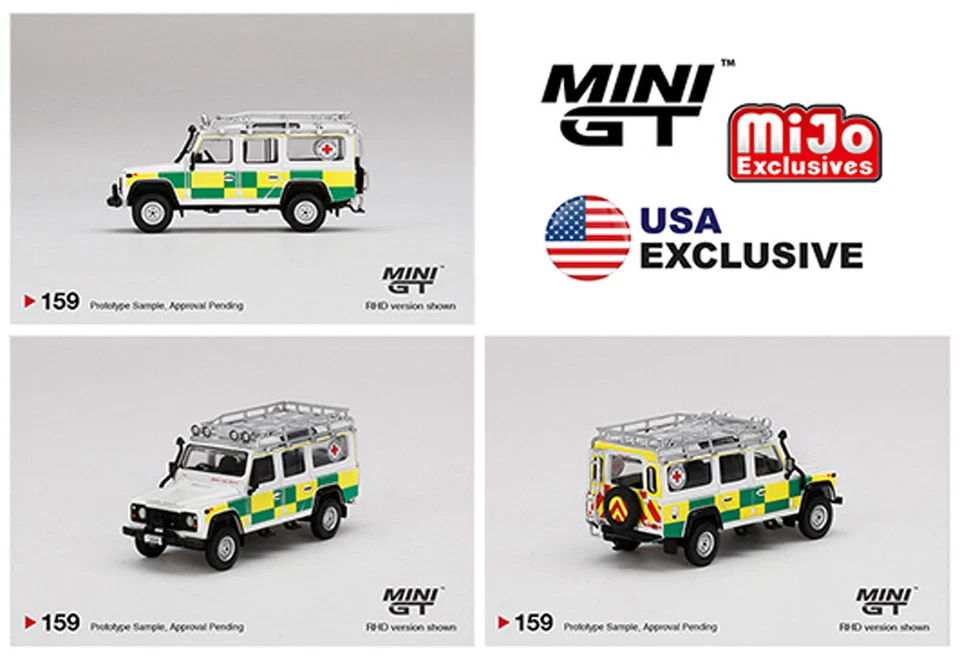 Mini GT Land Rover Defender 110 Cruz Roja Británica Búsqueda y Rescate MGT00159-3E Foto 1 de 1