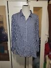 NEW WITH TAGS Paradigma Women Blue Long Sleeve Button-Down Shirt XL