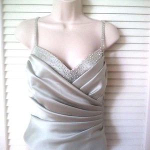 Brand New Impression Mint Green Formal Beaded Top Size 8 - Picture 1 of 5
