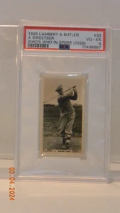 1926 Lambert & Butler J Sweetster PSA 4 Who's Who - Picture 1 of 2