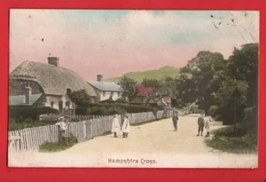 HAMPSHIRE. HAMPSHIRE CROSS pu TIDWORTH ANDOVER SINGLE O PMK 1906 - Picture 1 of 2