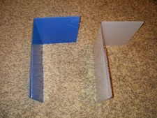 Acrylic Clear L-Shaped Sign Holder 5w x 7h inch. 30 sign holders total.