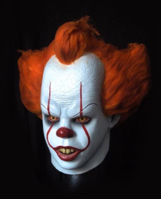 Pennywise Latex Maske, IT, Tänzer Clown, Stephen Movie - Bild 1 von 4