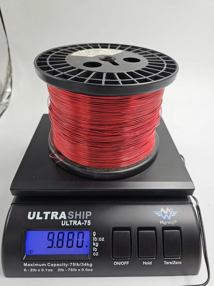 Alambre magnético de cobre 17125 SNYLZ 155 rojo calibre 20 9,8 lb AWG Foto 1 de 4