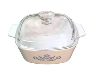 Corning Ware Blue Cornflower 1/3/4 Qt. P-1-1 3/4-B Pyrex Lid Great Condition - Picture 1 of 9