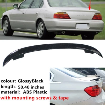 Fit For Acura TL 1996-2003 Black Rear Trunk Lip Sport Spoiler Wing Universal Foto 1 de 4