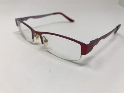 Gafas Phoebe Couture P244 rojo metálico púrpura 50-17-135 medio AV46 Foto 1 de 4