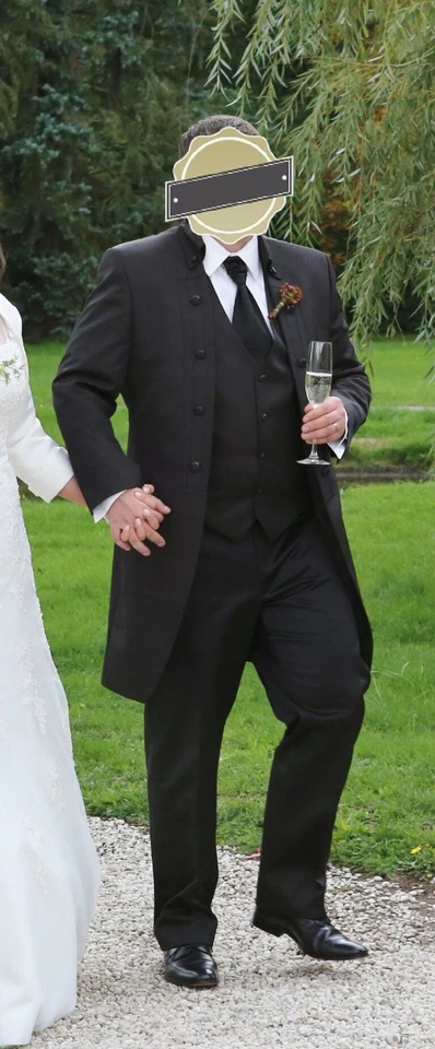 Anzug 5 teilig Wilvorst Tziacco Royal Gr.56 XXL Hochzeit Schnäppchen Gothic - Bild 1 von 4