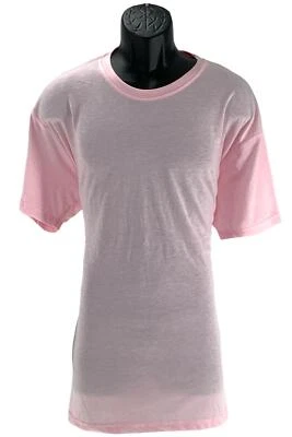Galaxy by Harvic Men's Crew Neck T-Shirt Light Pink - Image 1 of 3