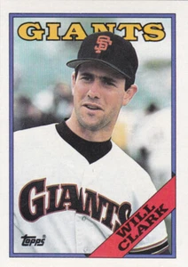 1988 TOPPS...WILL CLARK...NRMT...# 350...GIANTS...FREE COMBINED SHIPPING - Picture 1 of 1