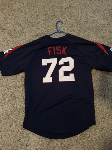 Carlton Fisk Medium Throwback White Sox Jersey Cover