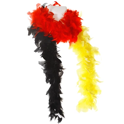 Federboa Deutschland Fanartikel Schal Stola schwarz rot gold 180cm lang #04 - Bild 1 von 4