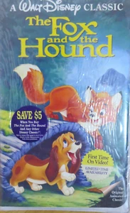 Walt Disney Classic ~Black Diamond~ VHS~ The Fox and the Hound ~Rare ~1992 - Picture 1 of 5